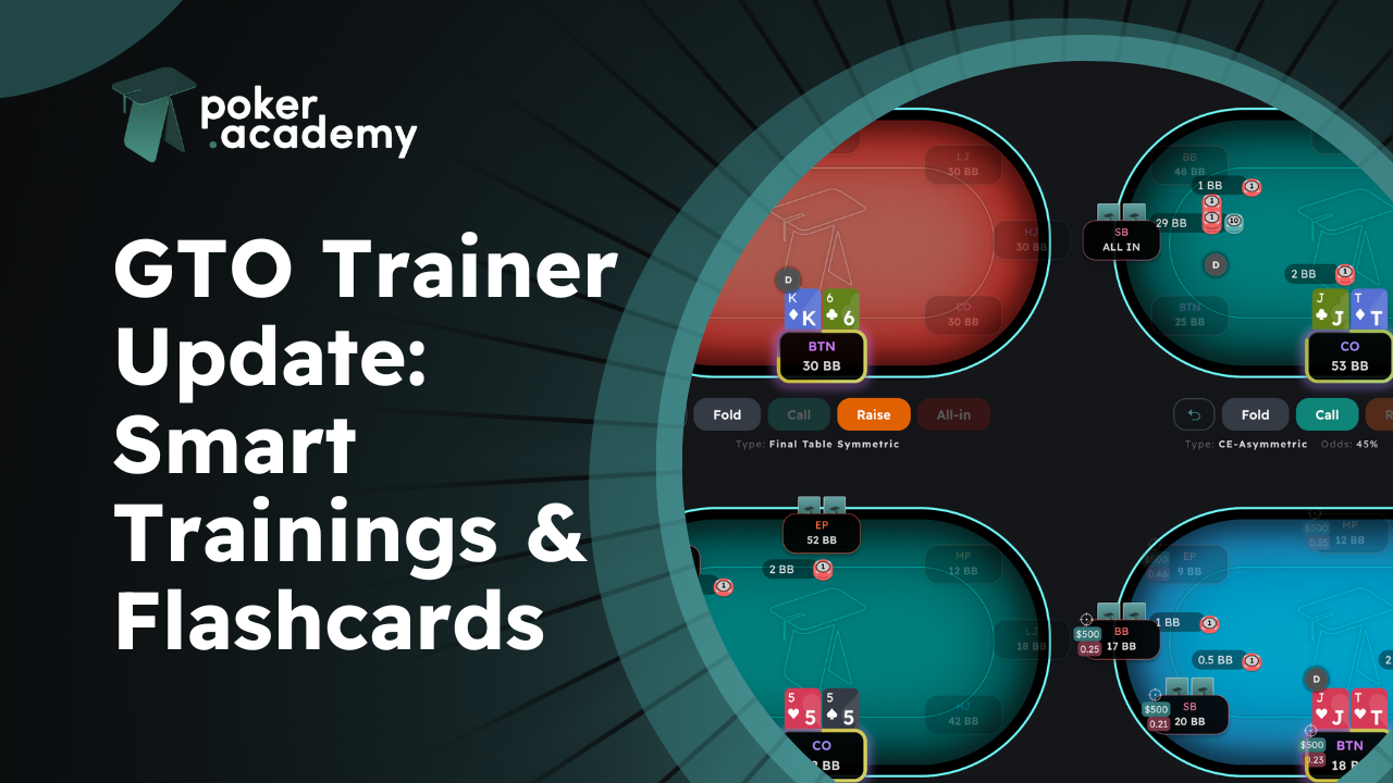 GTO Trainer Update: Smart Trainings & Flashcards