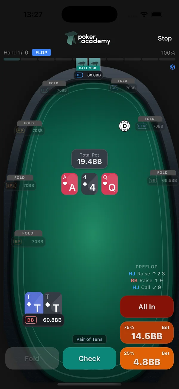 Poker Academy mobile app